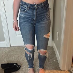 American Eagle Outfitters Women’s Blue Skinny Jeans